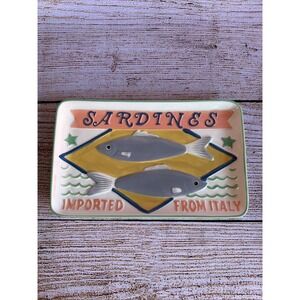 Retro Boston Warehouse Sardines Ceramic Tray 12x7